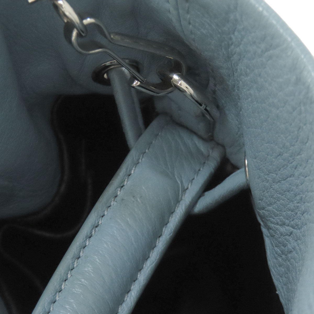 BALENCIAGA バレンシアガ 638342 ドローストリング バケット 2WAY ハンドバッグ レザー レディース 中古