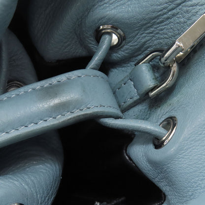 BALENCIAGA バレンシアガ 638342 ドローストリング バケット 2WAY ハンドバッグ レザー レディース 中古