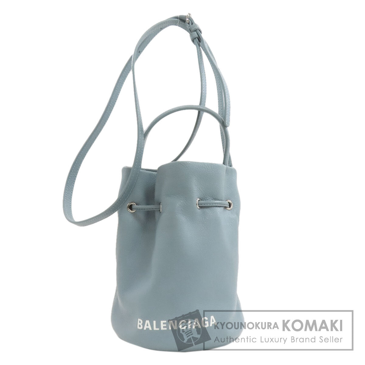 BALENCIAGA バレンシアガ 638342 ドローストリング バケット 2WAY ハンドバッグ レザー レディース 中古