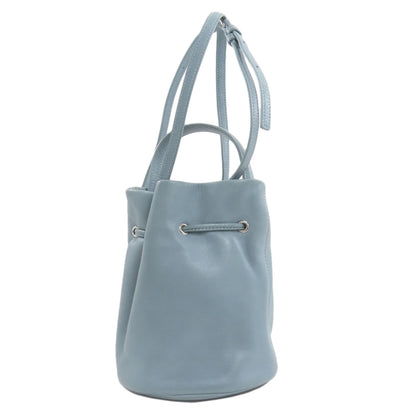 BALENCIAGA バレンシアガ 638342 ドローストリング バケット 2WAY ハンドバッグ レザー レディース 中古