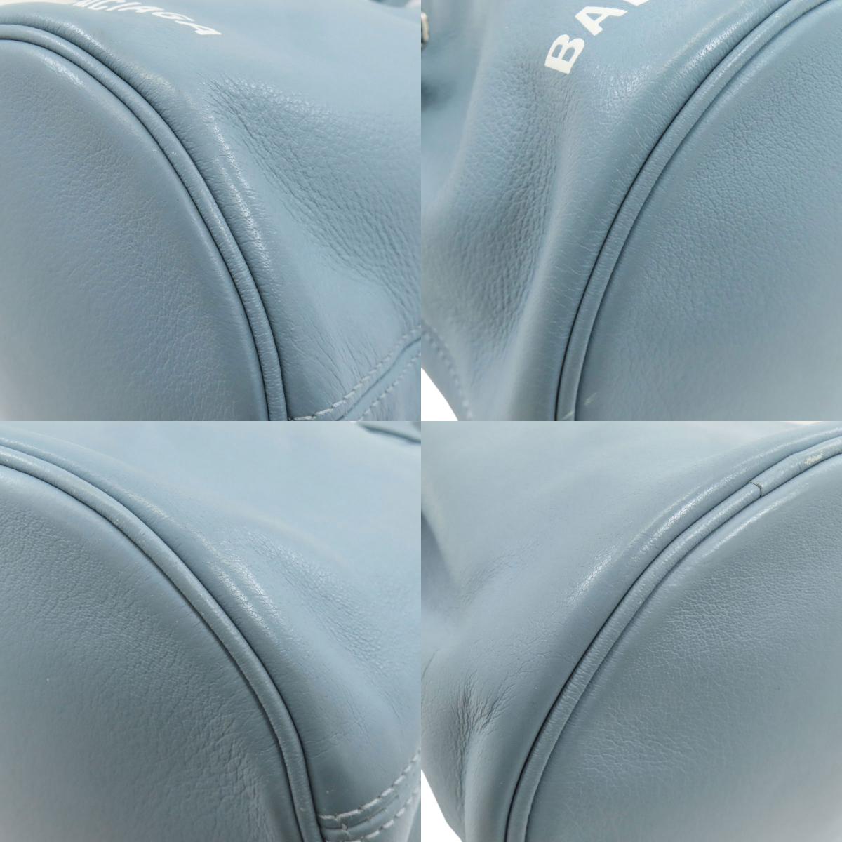 BALENCIAGA バレンシアガ 638342 ドローストリング バケット 2WAY ハンドバッグ レザー レディース 中古