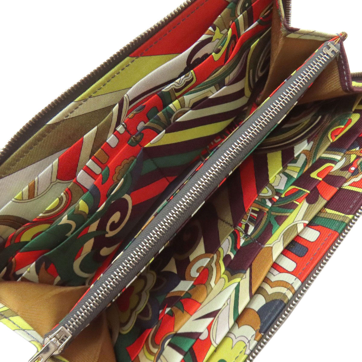 HERMES エルメス アザップシルクイン ロング シルバー金具 長財布（小銭入れあり） エプソン レディース 中古