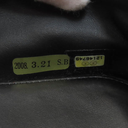 CHANEL シャネル ココマーク シルバー金具 化粧ポーチ グレインド カーフスキン レディース 中古