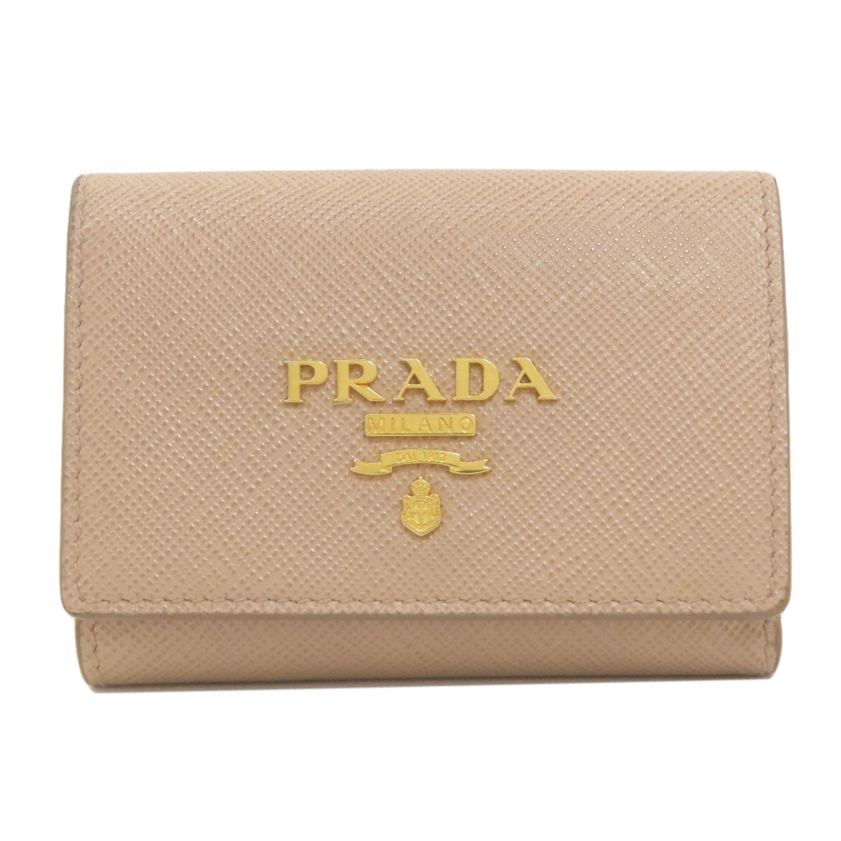 PRADA プラダ コンパクトウォレット 二つ折り財布（小銭入れあり） サフィアーノ レディース 中古