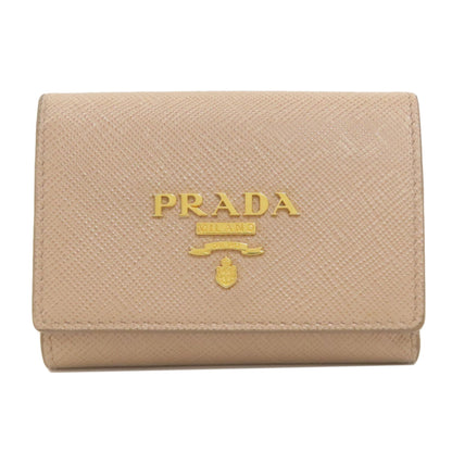 PRADA プラダ コンパクトウォレット 二つ折り財布（小銭入れあり） サフィアーノ レディース 中古