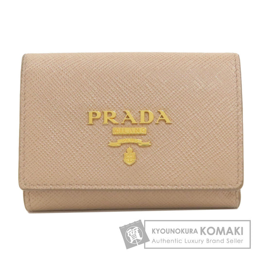 PRADA プラダ コンパクトウォレット 二つ折り財布（小銭入れあり） サフィアーノ レディース 中古