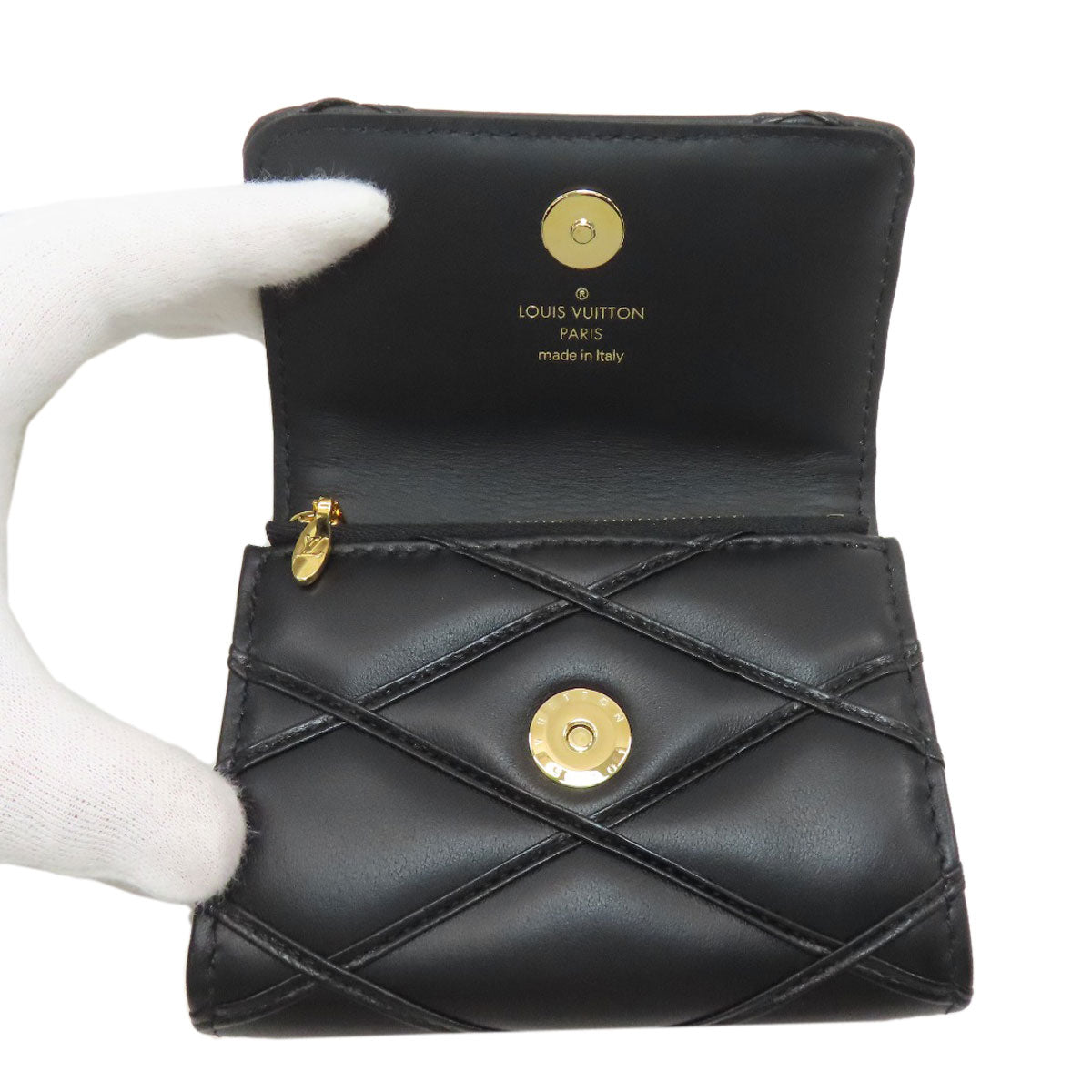 LOUIS VUITTON ルイヴィトン M83078 ロザリ GO-14 二つ折り財布（小銭入れあり） カーフ レディース 中古
