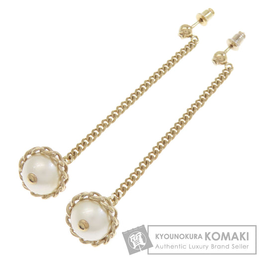 CHANEL シャネル チェーン ココマーク ピアス 金属製 レディース 中古