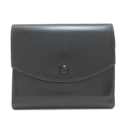 HERMES エルメス 三つ折り コンパクトウォレット ゴールド金具 二つ折り財布（小銭入れあり） ボックスカーフ レディース 中古