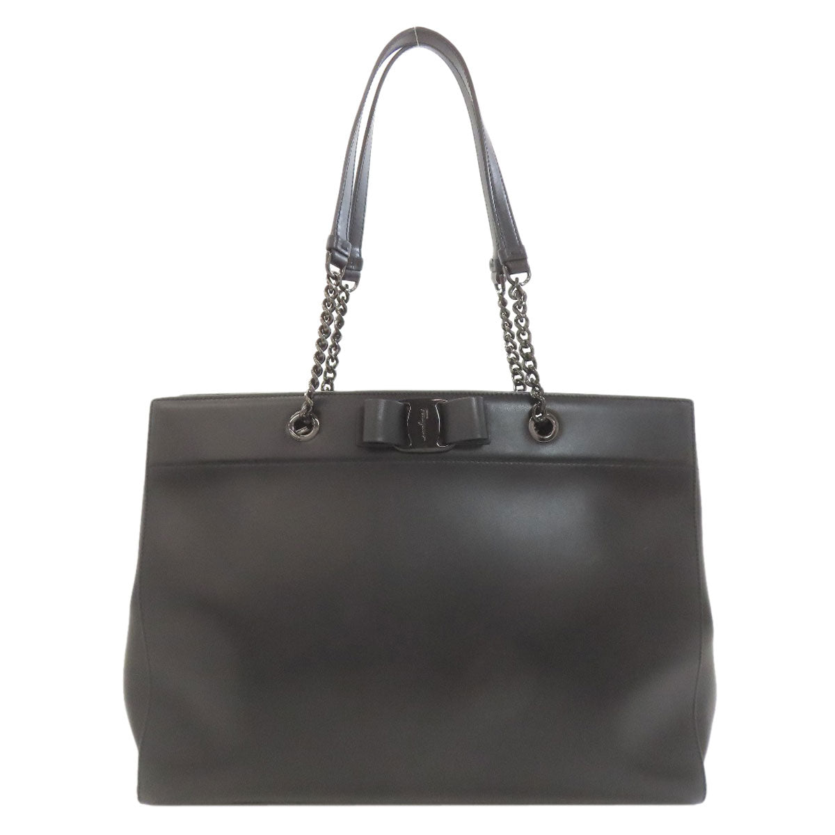 Salvatore Ferragamo サルヴァトーレフェラガモ ヴァラリボン トートバッグ レザー レディース 中古