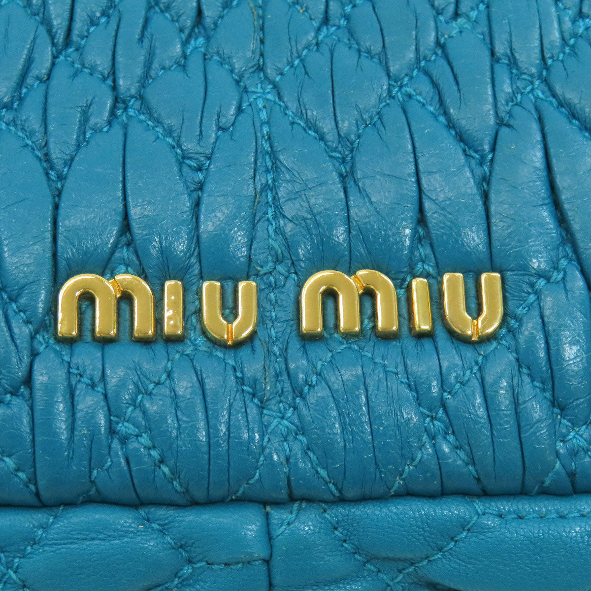 MIUMIU ミュウミュウ ワンショルダー マテラッセ ショルダーバッグ カーフ レディース 中古