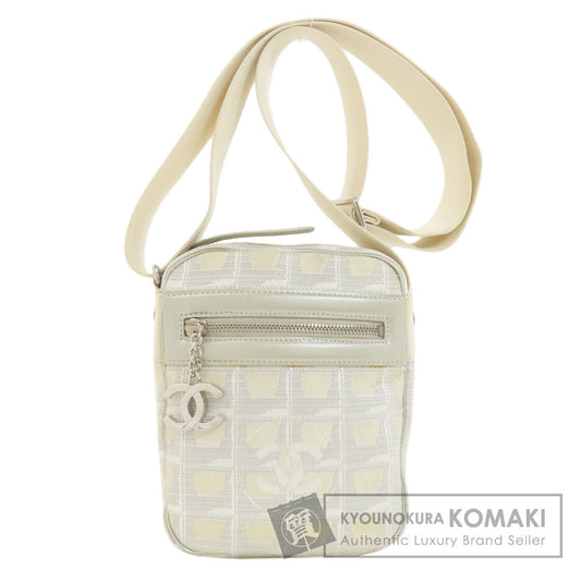 CHANEL シャネル ニュートラベルライン ショルダーバッグ ナイロンジャガード レディース 中古