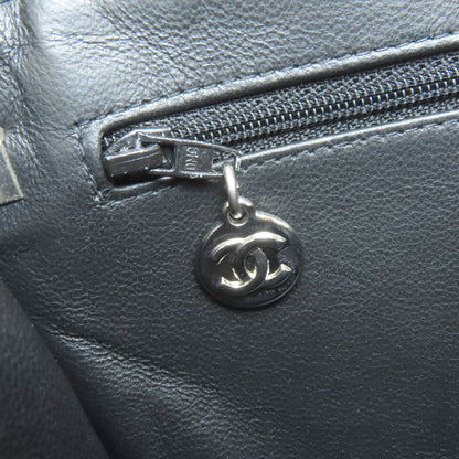 CHANEL シャネル マトラッセ ダブルフェイス シルバー金具 ハンドバッグ グレインド カーフスキン レディース 中古