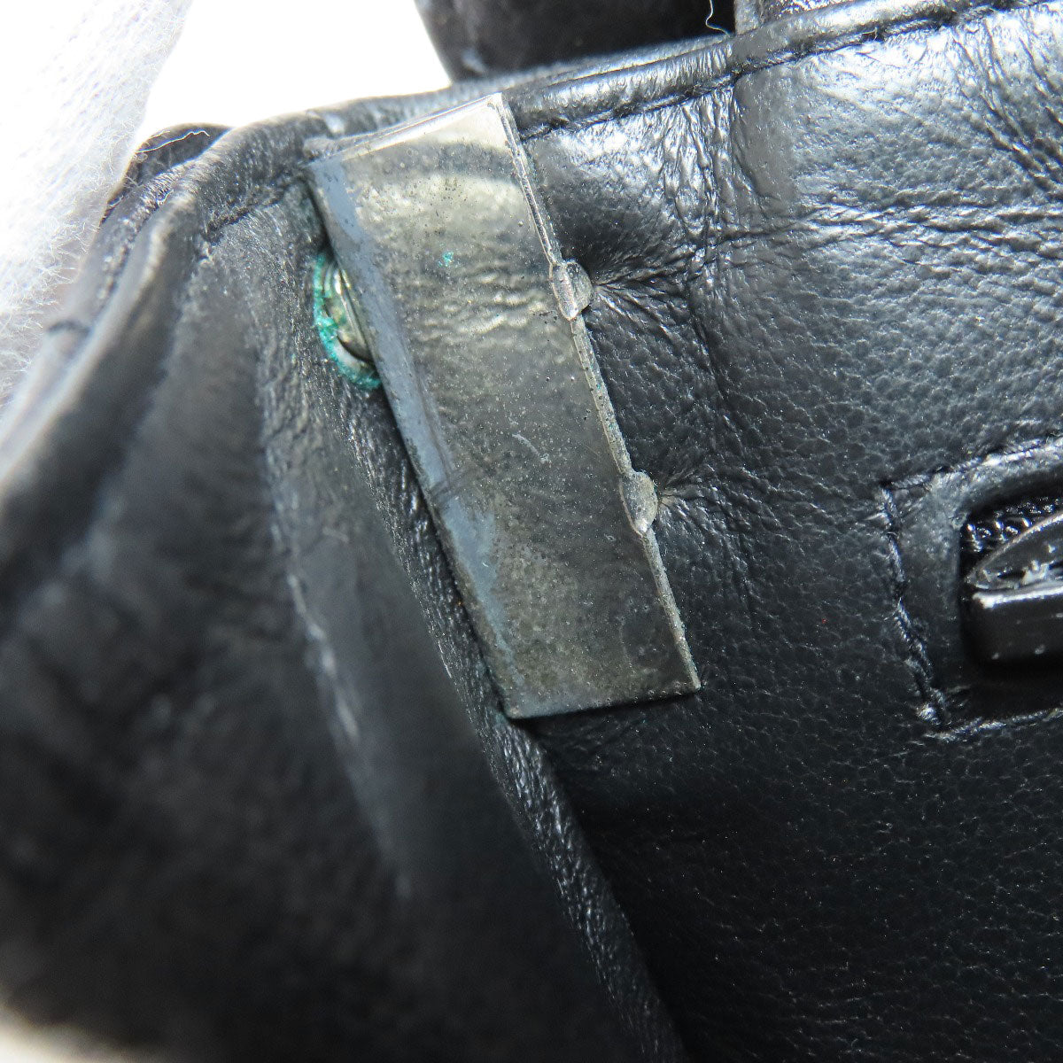 CHANEL シャネル マトラッセ ダブルフェイス シルバー金具 ハンドバッグ グレインド カーフスキン レディース 中古