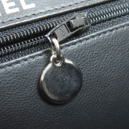CHANEL シャネル マトラッセ ダブルフェイス シルバー金具 ハンドバッグ グレインド カーフスキン レディース 中古