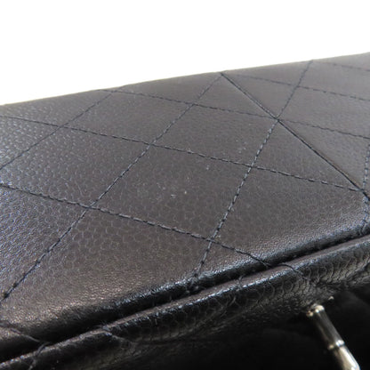 CHANEL シャネル マトラッセ ダブルフェイス シルバー金具 ハンドバッグ グレインド カーフスキン レディース 中古