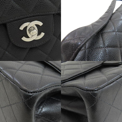 CHANEL シャネル マトラッセ ダブルフェイス シルバー金具 ハンドバッグ グレインド カーフスキン レディース 中古