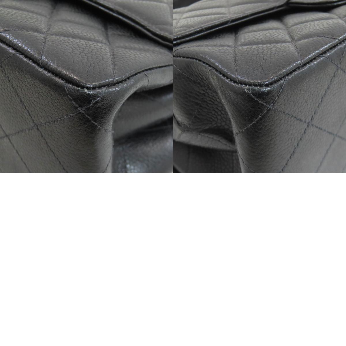 CHANEL シャネル マトラッセ ダブルフェイス シルバー金具 ハンドバッグ グレインド カーフスキン レディース 中古