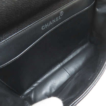 CHANEL シャネル マトラッセ ダブルフェイス シルバー金具 ハンドバッグ グレインド カーフスキン レディース 中古