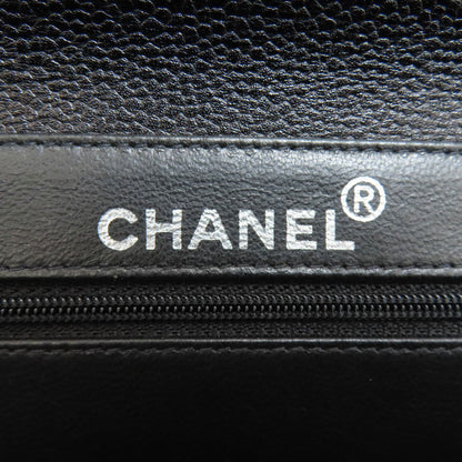 CHANEL シャネル マトラッセ ダブルフェイス シルバー金具 ハンドバッグ グレインド カーフスキン レディース 中古