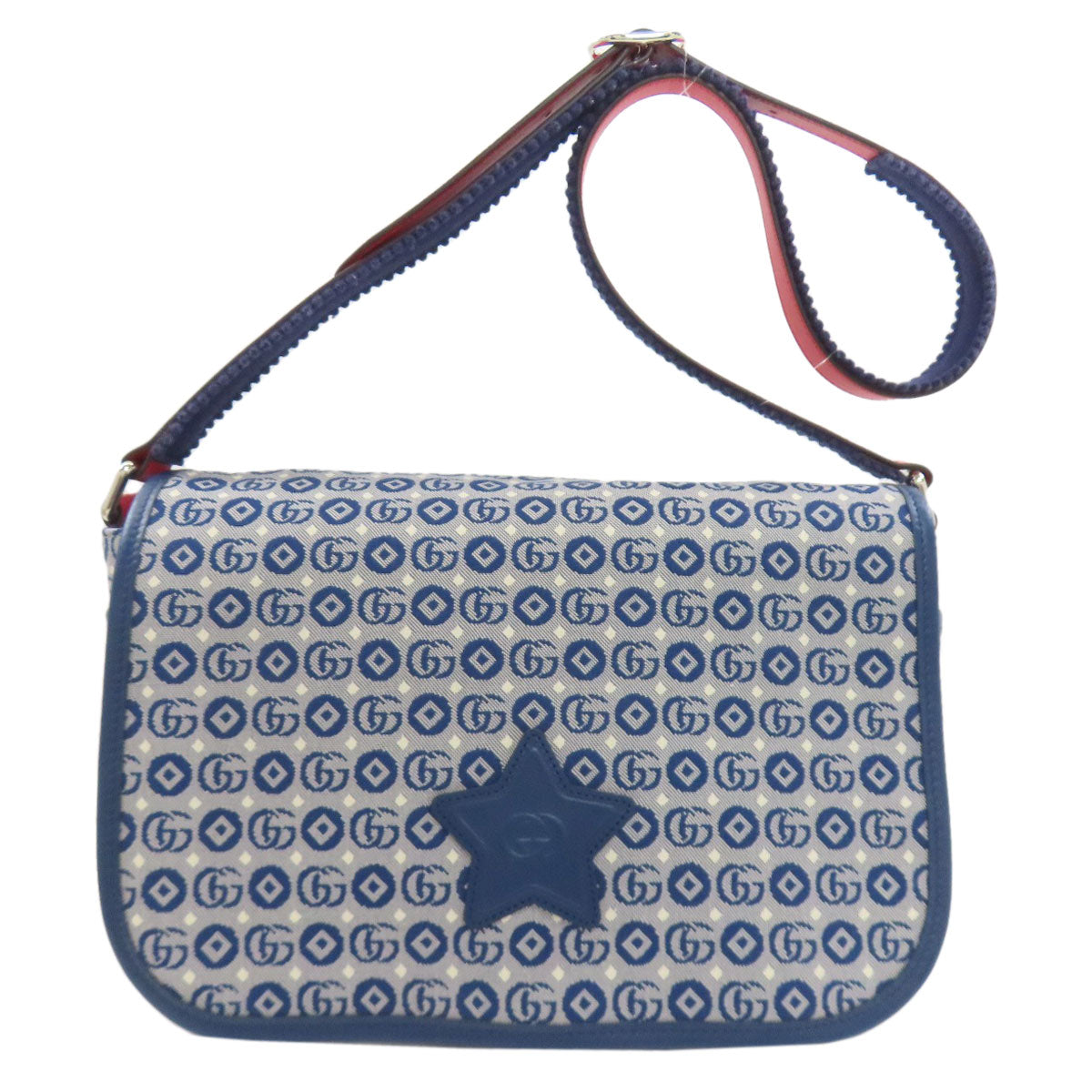GUCCI グッチ 664143 チルドレンズ スターモチーフ ショルダーバッグ キャンバス レディース 中古