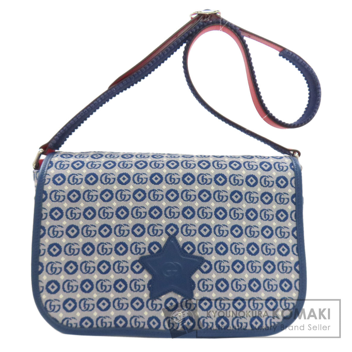 GUCCI グッチ 664143 チルドレンズ スターモチーフ ショルダーバッグ キャンバス レディース 中古