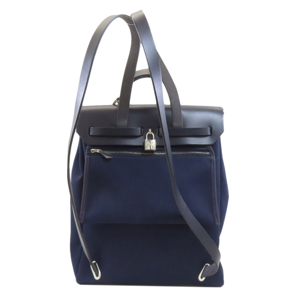HERMES エルメス エールバッグ ジップ アドMM シルバー金具 ハンドバッグ トワルオフィシェ レディース 中古
