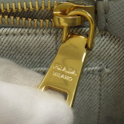 PRADA プラダ 1BG439 カナパミニ 2WAY ハンドバッグ デニム レディース 中古