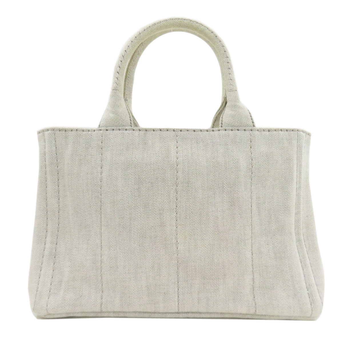 PRADA プラダ 1BG439 カナパミニ 2WAY ハンドバッグ デニム レディース 中古