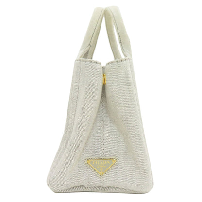 PRADA プラダ 1BG439 カナパミニ 2WAY ハンドバッグ デニム レディース 中古
