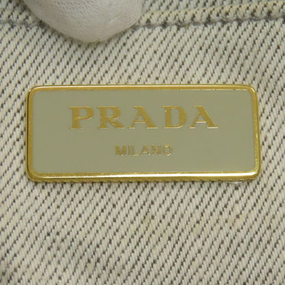 PRADA プラダ 1BG439 カナパミニ 2WAY ハンドバッグ デニム レディース 中古