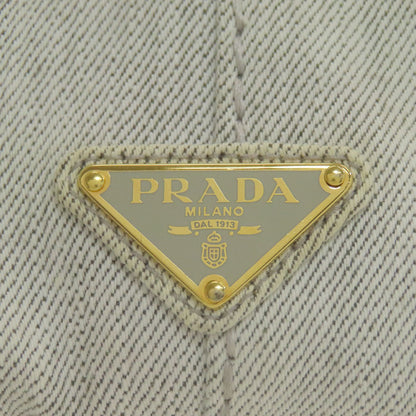 PRADA プラダ 1BG439 カナパミニ 2WAY ハンドバッグ デニム レディース 中古