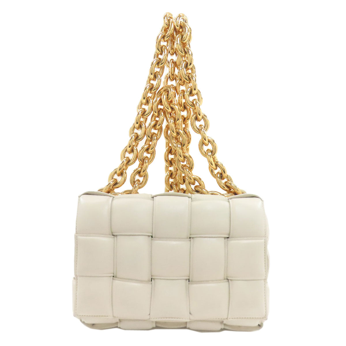 BOTTEGA VENETA ボッテガヴェネタ チェーン カセット 2WAY ハンドバッグ カーフ レディース 中古