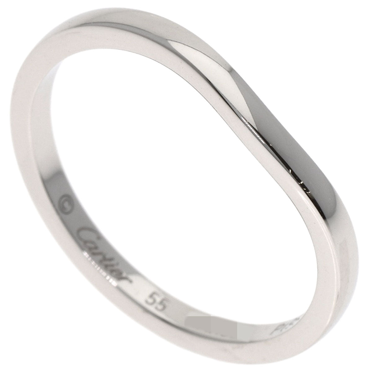 CARTIER カルティエ バレリーナ カーブ #55 リング・指輪 PT950 レディース 中古