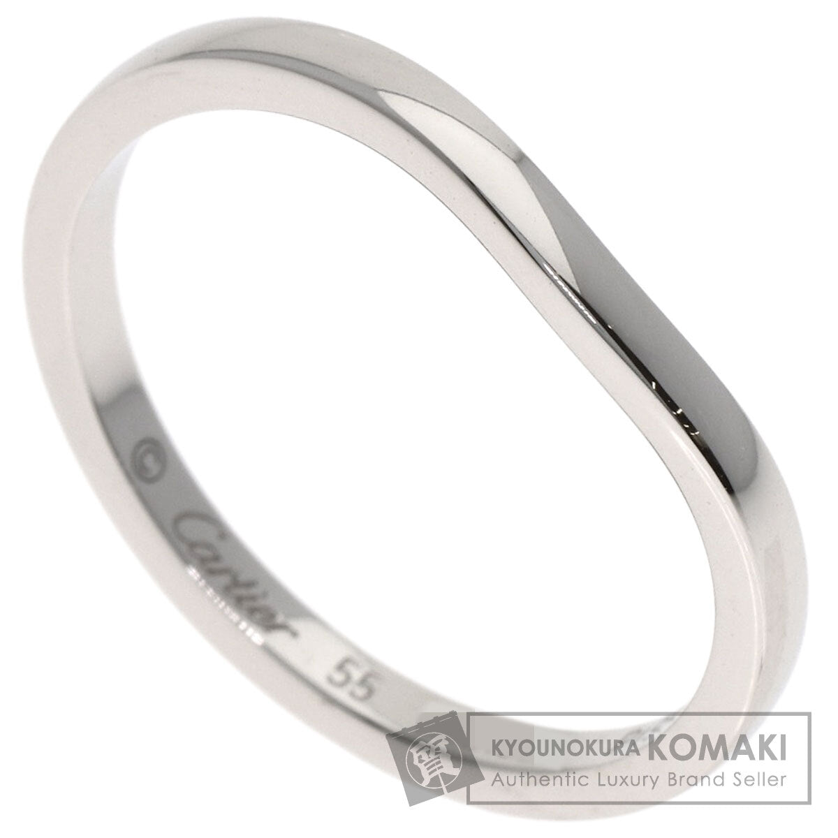 CARTIER カルティエ バレリーナ カーブ #55 リング・指輪 PT950 レディース 中古