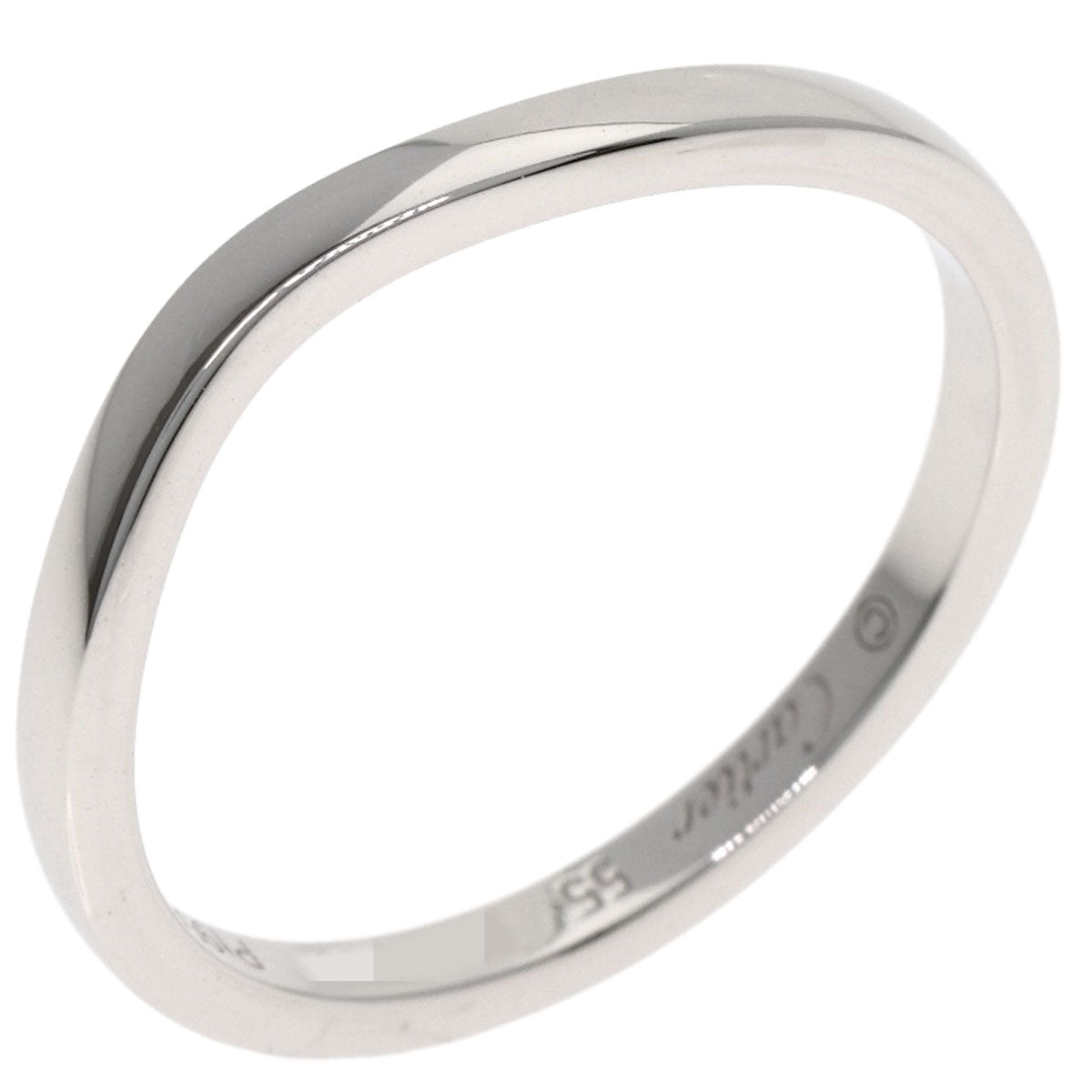 CARTIER カルティエ バレリーナ カーブ #55 リング・指輪 PT950 レディース 中古