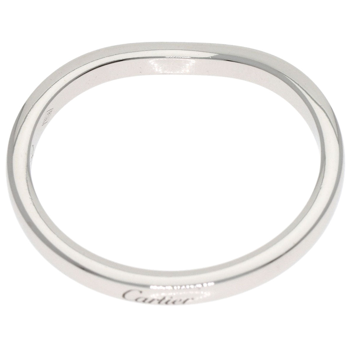 CARTIER カルティエ バレリーナ カーブ #55 リング・指輪 PT950 レディース 中古