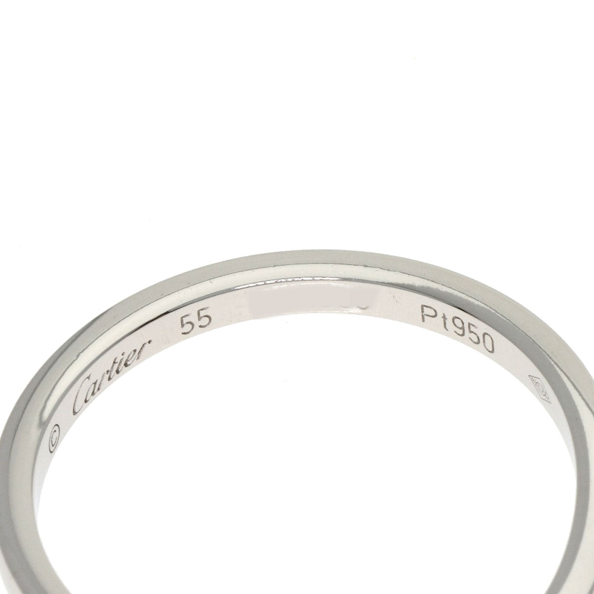 CARTIER カルティエ バレリーナ カーブ #55 リング・指輪 PT950 レディース 中古