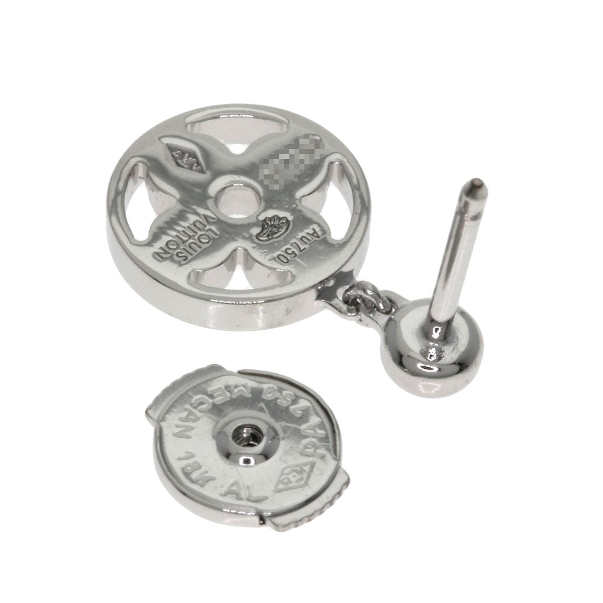 ルイヴィトン モノグラム イディール ダイヤモンド 単品 Q96167 ピアス 中古 商品画像3