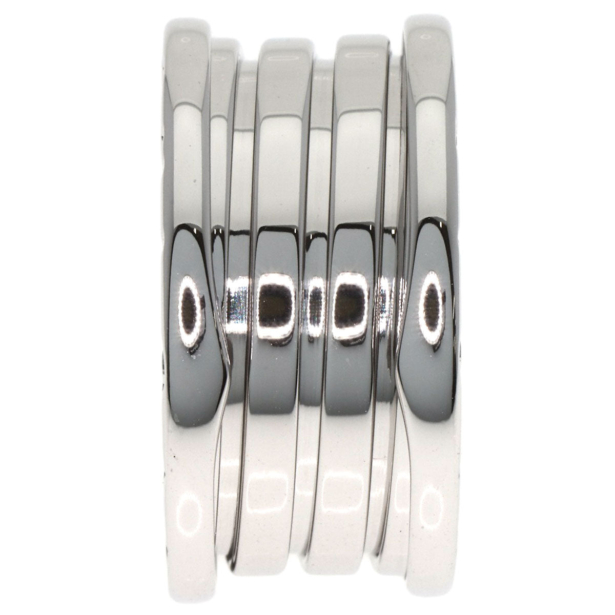 BVLGARI ブルガリ B-zero1 ビーゼロワン 4バンド #56 リング・指輪 K18WG レディース 中古