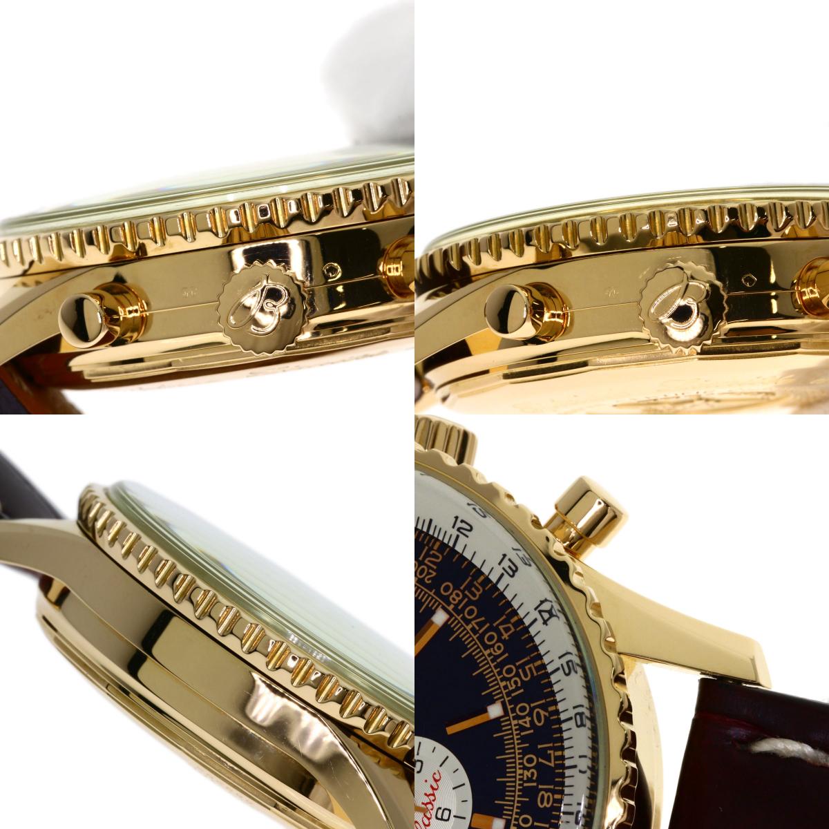 BREITLING ブライトリング H30330 ナビタイマー クラシック 100本限定 腕時計 K18PG メンズ 中古