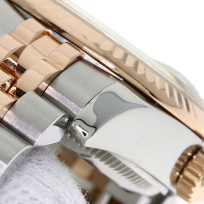 ROLEX ロレックス 179171G デイトジャスト 10P ダイヤモンド 腕時計 SS レディース 中古