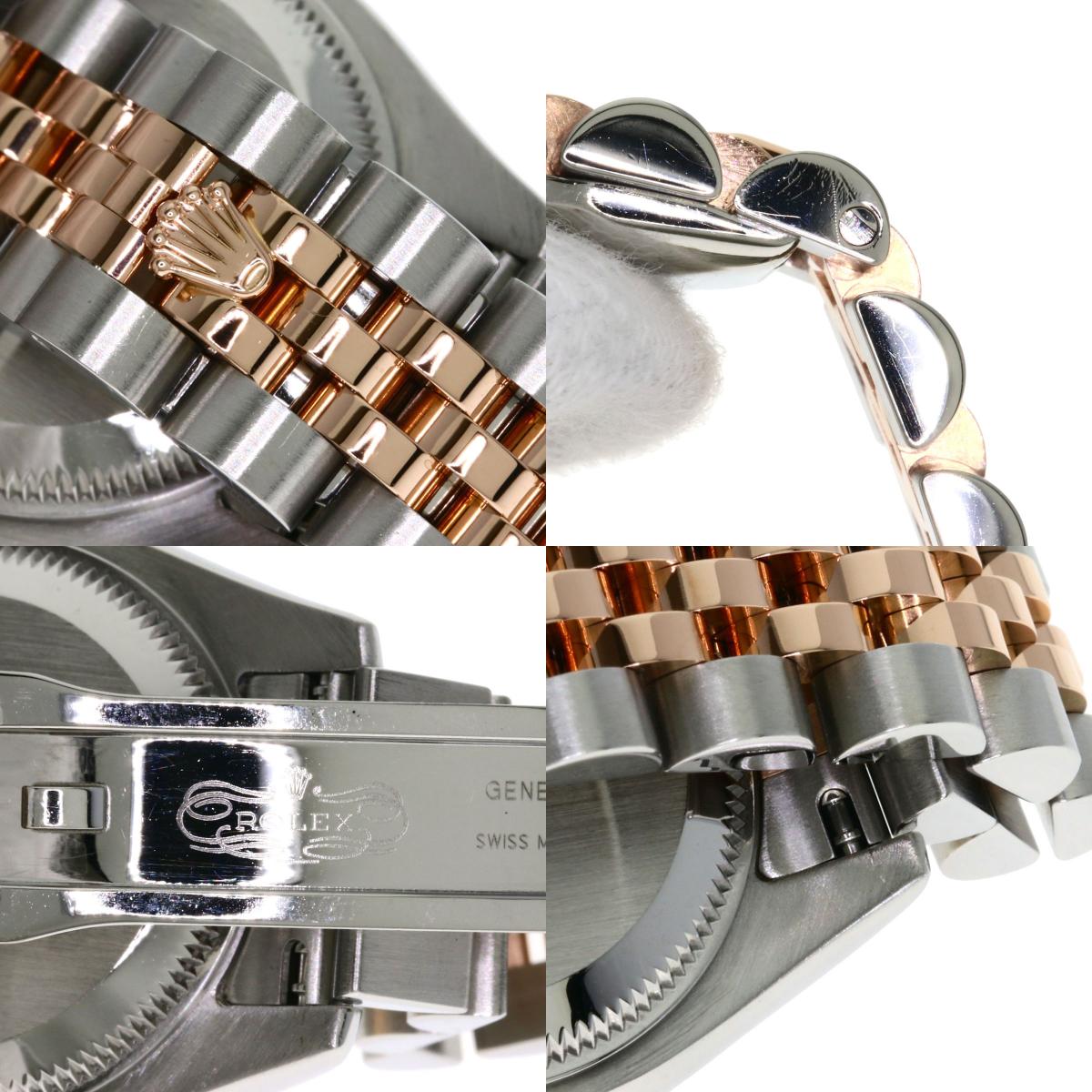 ROLEX ロレックス 179171G デイトジャスト 10P ダイヤモンド 腕時計 SS レディース 中古