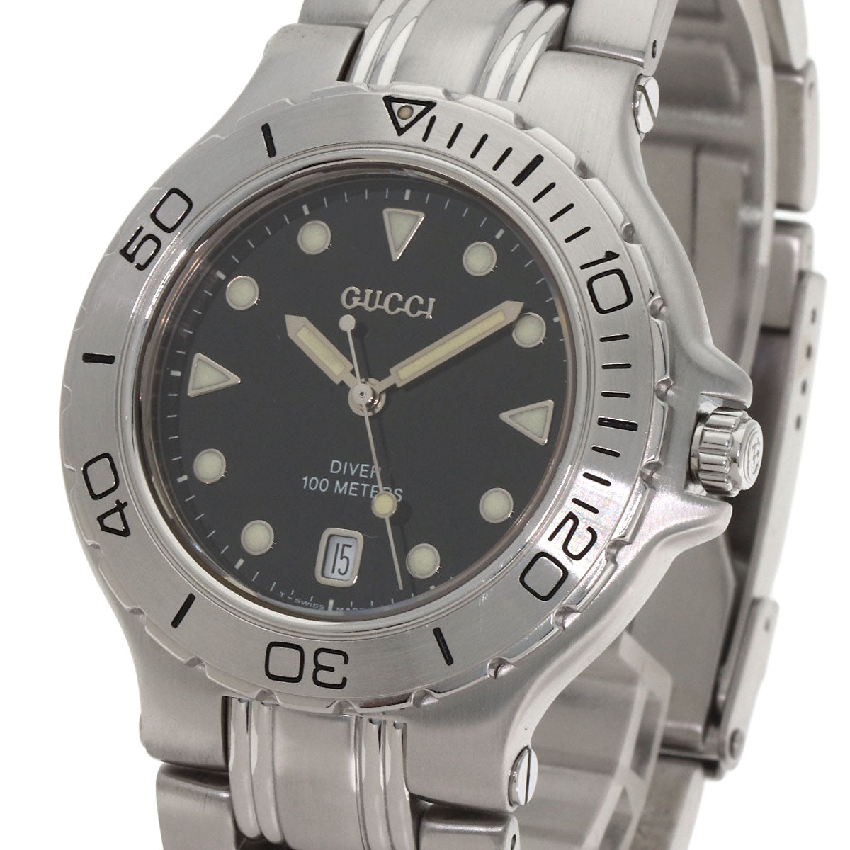 GUCCI グッチ 9750M ダイバー 腕時計 SS メンズ 中古