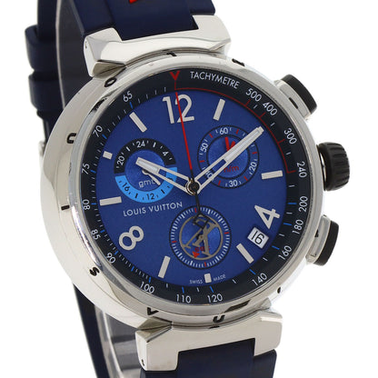 LOUIS VUITTON ルイヴィトン QA153 タンブール アウトドア 腕時計 SS メンズ 中古