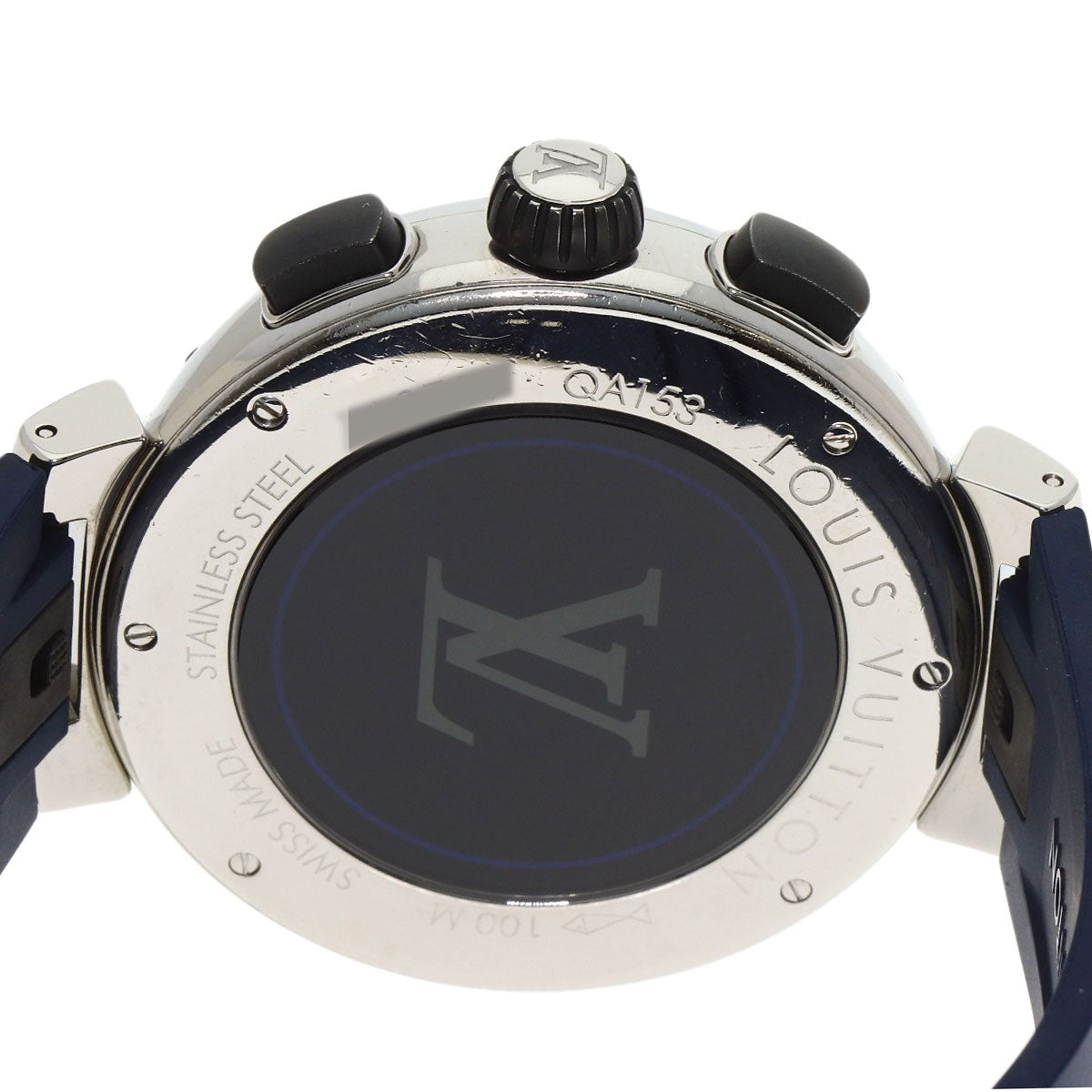 LOUIS VUITTON ルイヴィトン QA153 タンブール アウトドア 腕時計 SS メンズ 中古