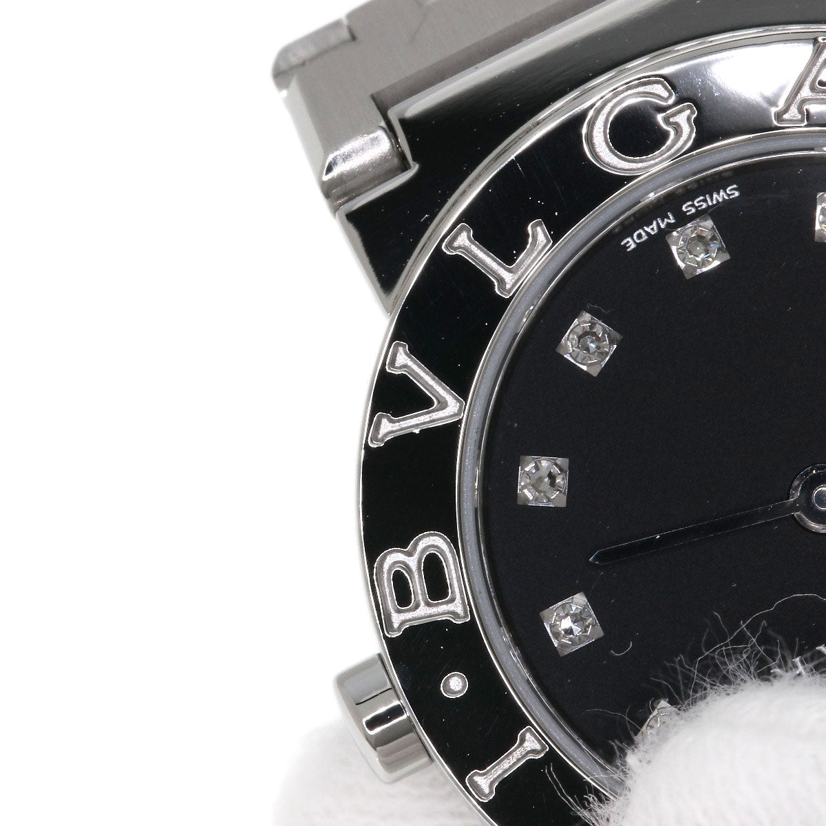 BVLGARI ブルガリ BB26SS/12 ブルガリブルガリ 12P ダイヤモンド 腕時計 SS レディース 中古