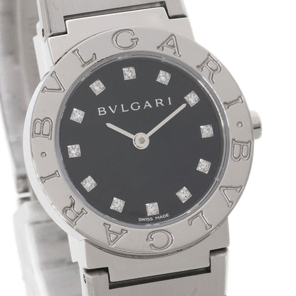 BVLGARI ブルガリ BB26SS/12 ブルガリブルガリ 12P ダイヤモンド 腕時計 SS レディース 中古