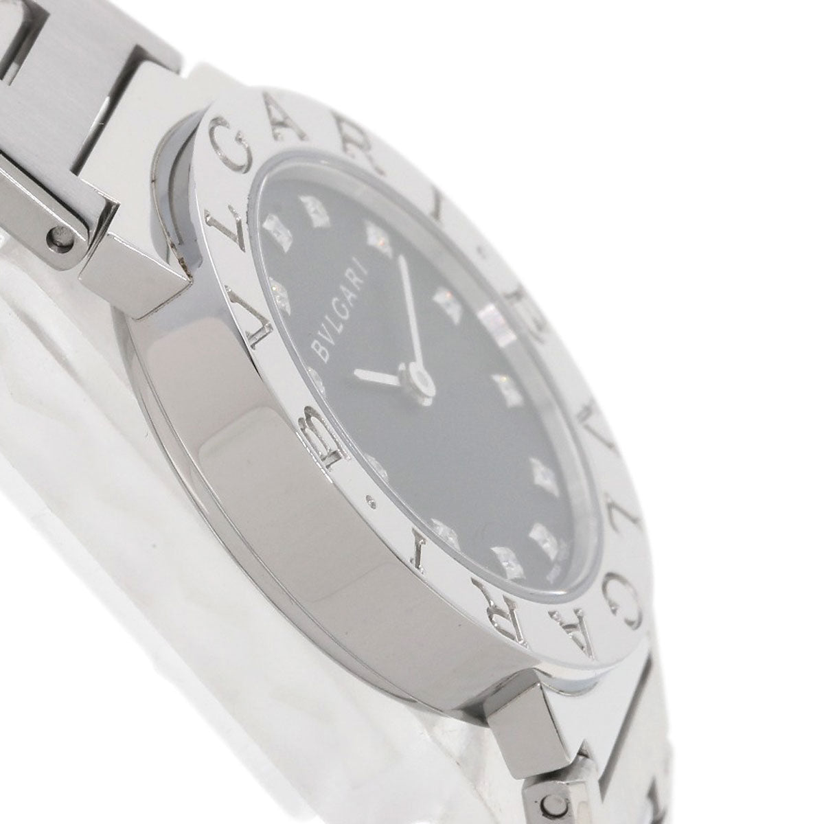 BVLGARI ブルガリ BB26SS/12 ブルガリブルガリ 12P ダイヤモンド 腕時計 SS レディース 中古