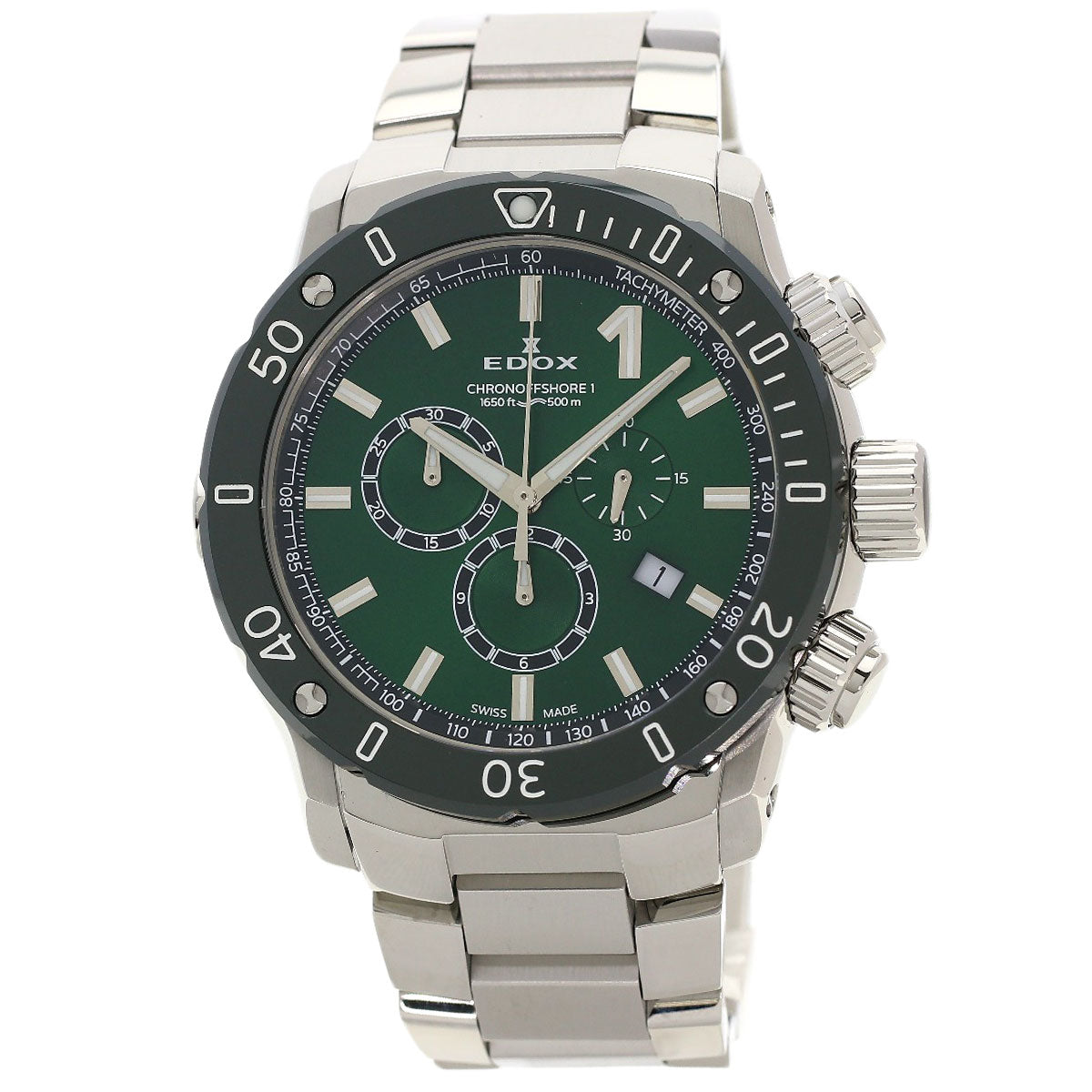 EDOX エドックス 10221.3VM5 クロノオフショア1 腕時計 SS メンズ 中古